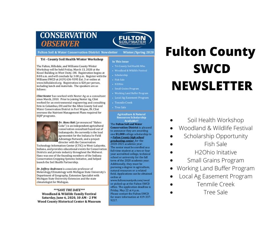 NEWSLETTER SWCD 2020 Winter Spring