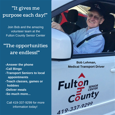 Transportation volunteer flyer