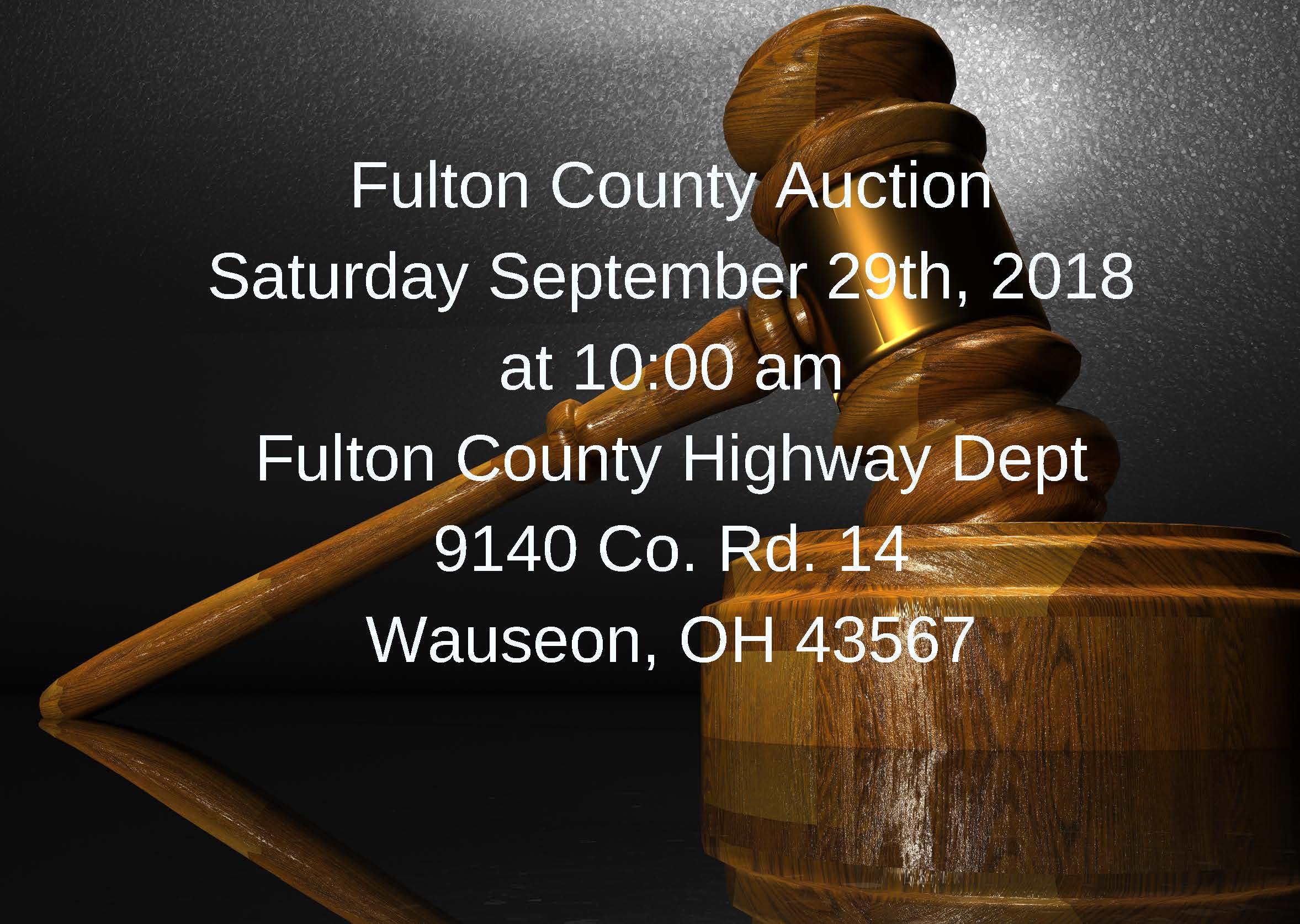 Fulton County Auction Advertisement Image