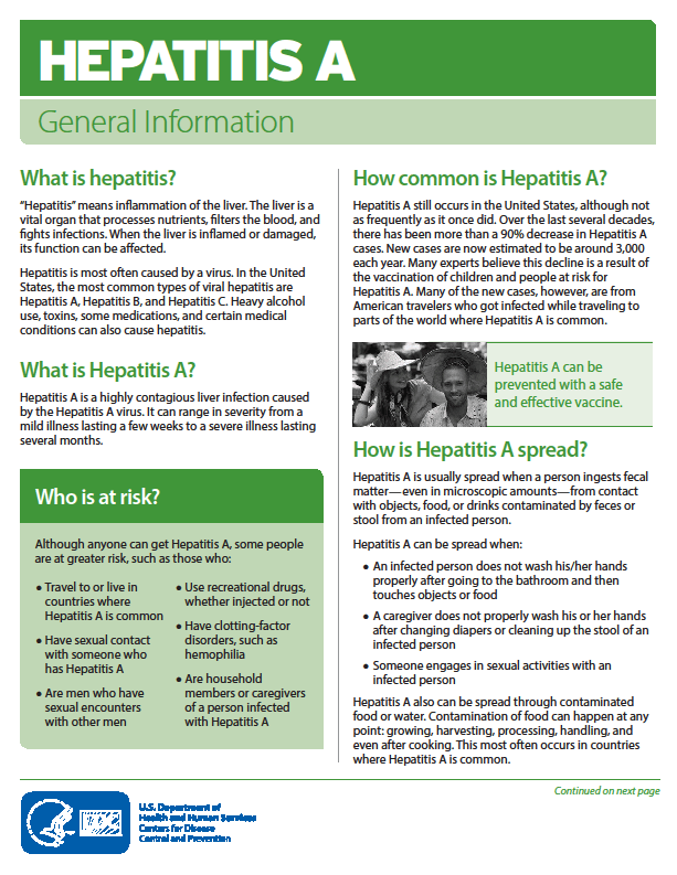 Hep A general info